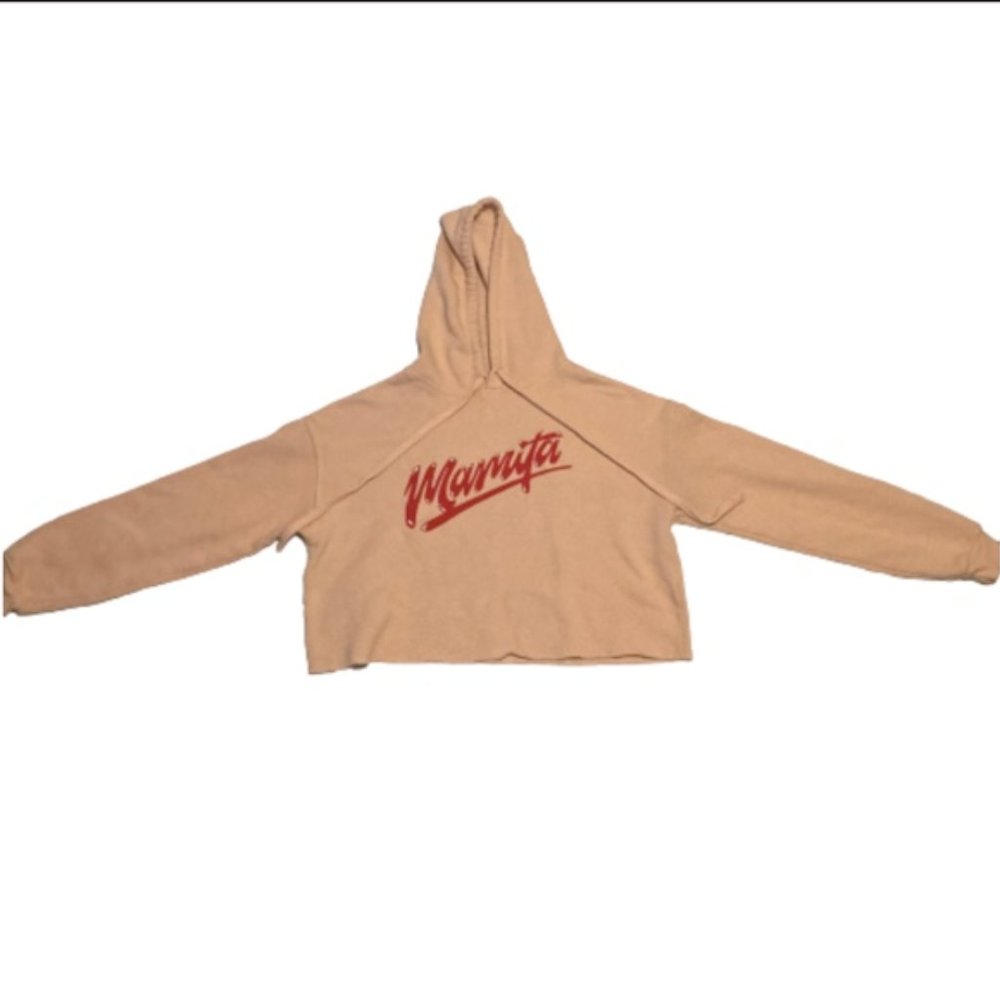 CNCO Mamita Soft Pink Crop Hoodie